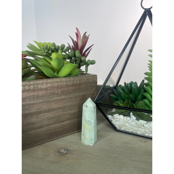 Phantom Fluorite Tower Polished Point Wand - Picture 9 of 10